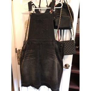Charlotte Russe+ Denim Overall Dress